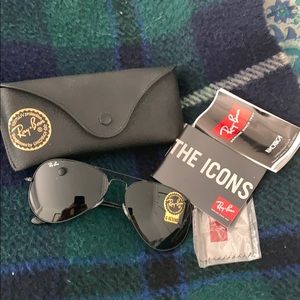 Brand new black ray bans